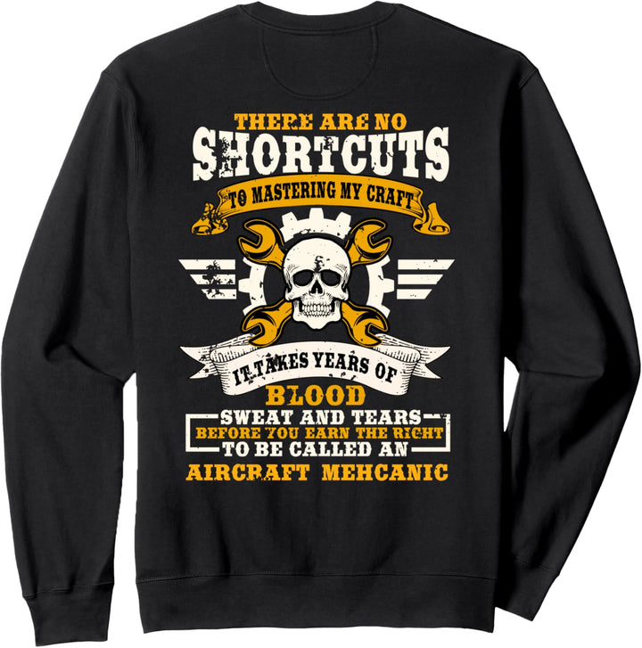 Airplane Mechanic Gift Design On Back Of Clothing Sweatshirt