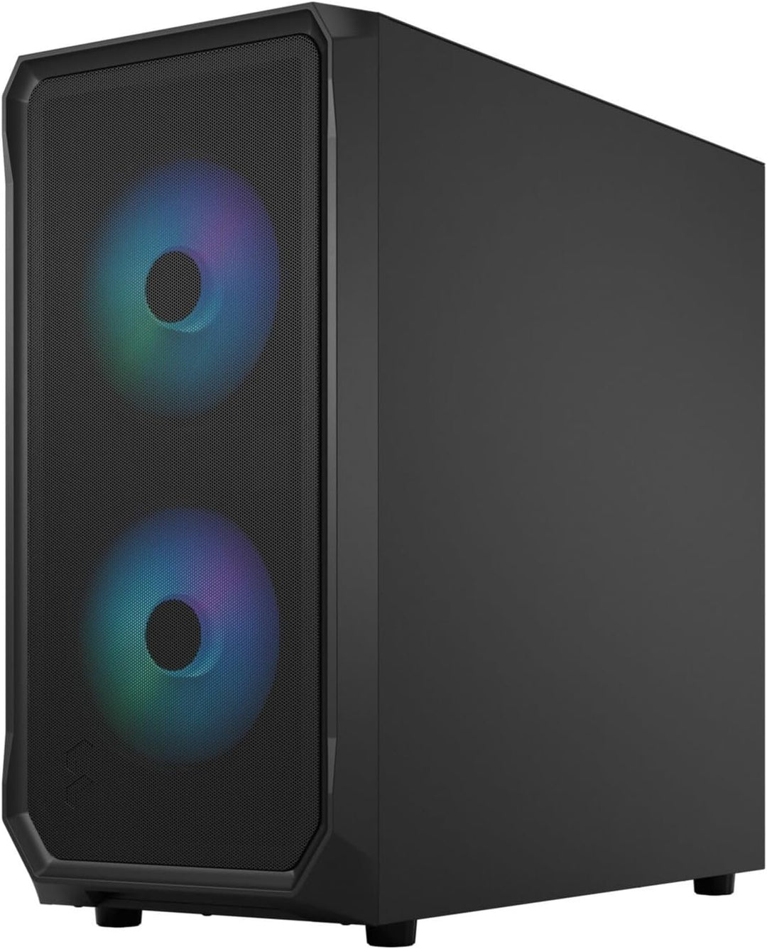 Fractal Design Focus 2 RGB Black - Tempered Glass Clear Tint - Mesh Front – Two 140 mm RGB Aspect Fa