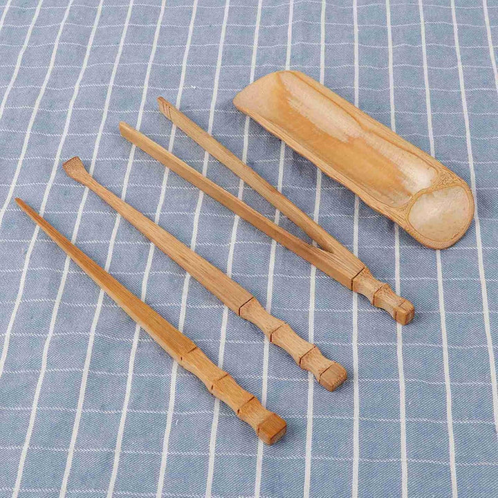 4 Stücke Teelöffel Chinesisches Klassisches Teeservice Werkzeug Teezeremonie Zubehör Chinesisches Ku