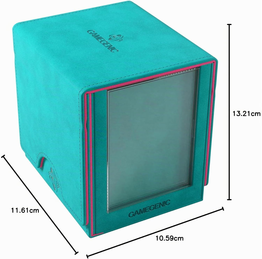Gamegenic, Sidekick PRO 100+ XL - EXCLUSIVE LINE Teal/Pink, bis zu 100 doppelt gesleevte Karten, Far