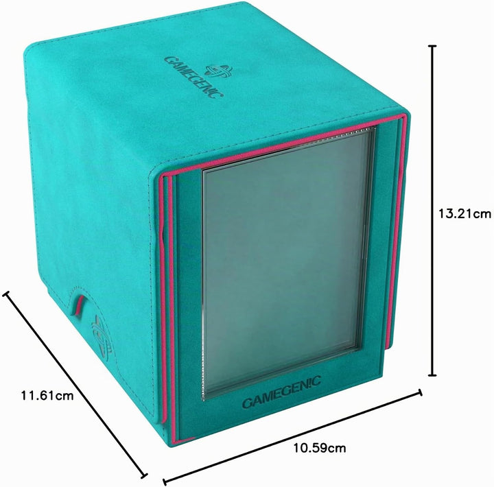 Gamegenic, Sidekick PRO 100+ XL - EXCLUSIVE LINE Teal/Pink, bis zu 100 doppelt gesleevte Karten, Far
