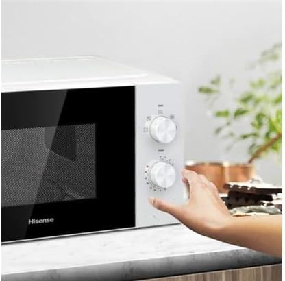 Hisense Mikrowelle H20MOWP1 Weiss 20 Liter 700 Watt Glasdrehteller Auftaufunktion