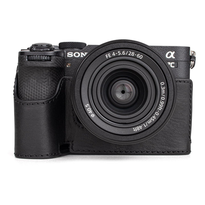 MUZIRI KINOKOO Alpha 7C II Hülle, Retro Stil Echtleder Tasche für Sony A7C II/Alpha 7C Mark II Kamer