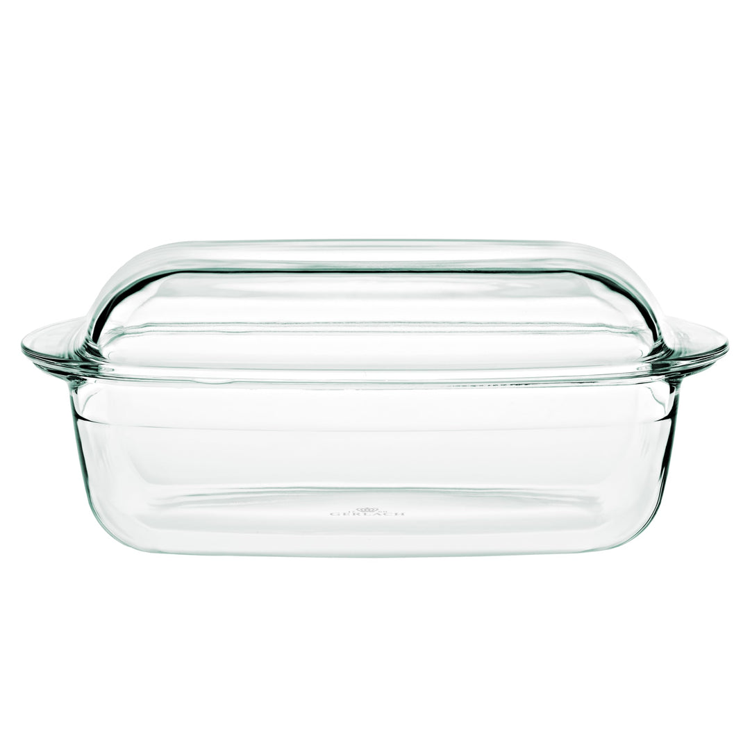 Gerlach 1760 Auflaufform 4,5 l Aus Hitzebeständigem Glas Borosilikatglas Mit Deckel Rechteckig 27 x