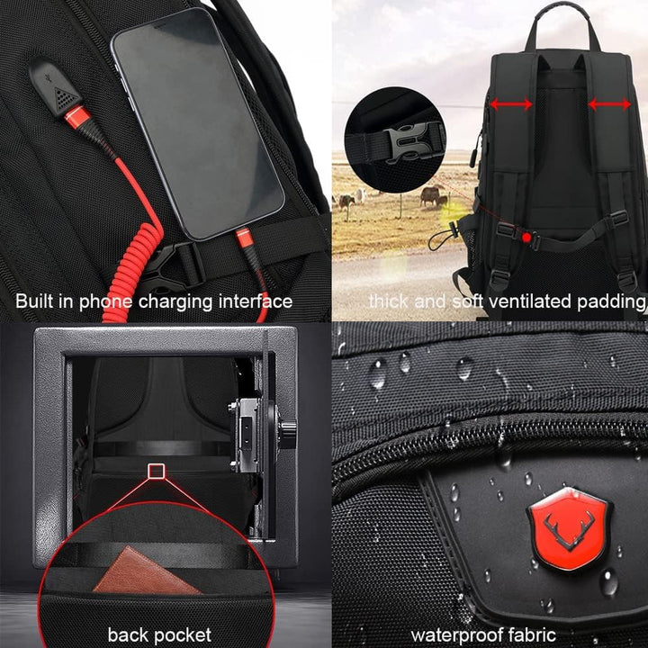 50L 60L 80L Reiserucksack Herren Gross, Erweiterbar Handgepäck Rucksack,17-Zoll Laptoptasche Rucksac