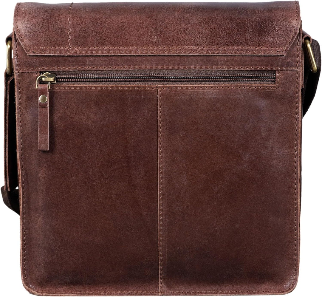 STILORD 'Mircos' Tablet Umhängetasche Leder 9.7 Zoll iPad Tasche für Herren Männer mittel-grosse Sch