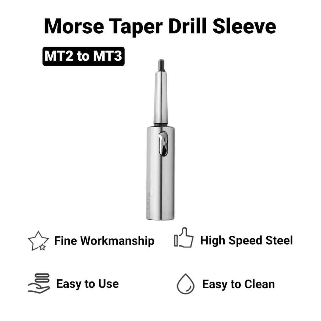 Kegelbohrhülse, MT2 bis MT3 Hochgeschwindigkeits Stahl Metallkegeladapter Morsekegelschaftadapter fü