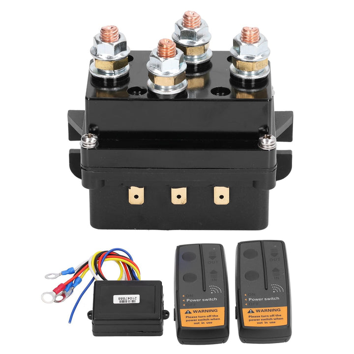 Yctze Elektrische Windensteuerung Windenrelais DC500A 12V Kabelloses Winden-Fernbedienungs-Kit Winde