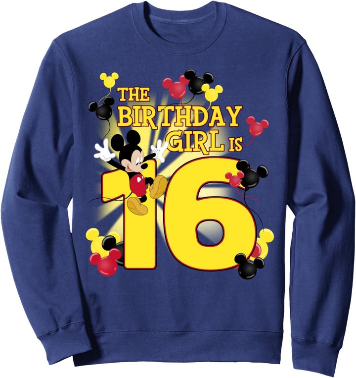 Disney Mickey & Friends 16 Year Old Birthday Girl Sweatshirt