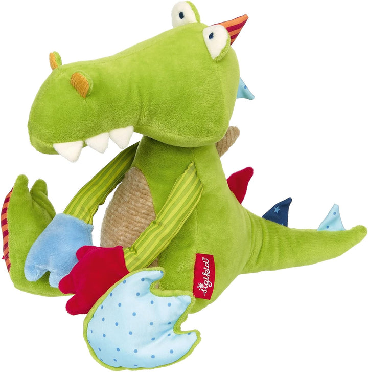 SIGIKID 42847 Stofftier Krokodil Patchwork Sweety Kuscheltier zum Spielen & Schmusen aus weichem Mat