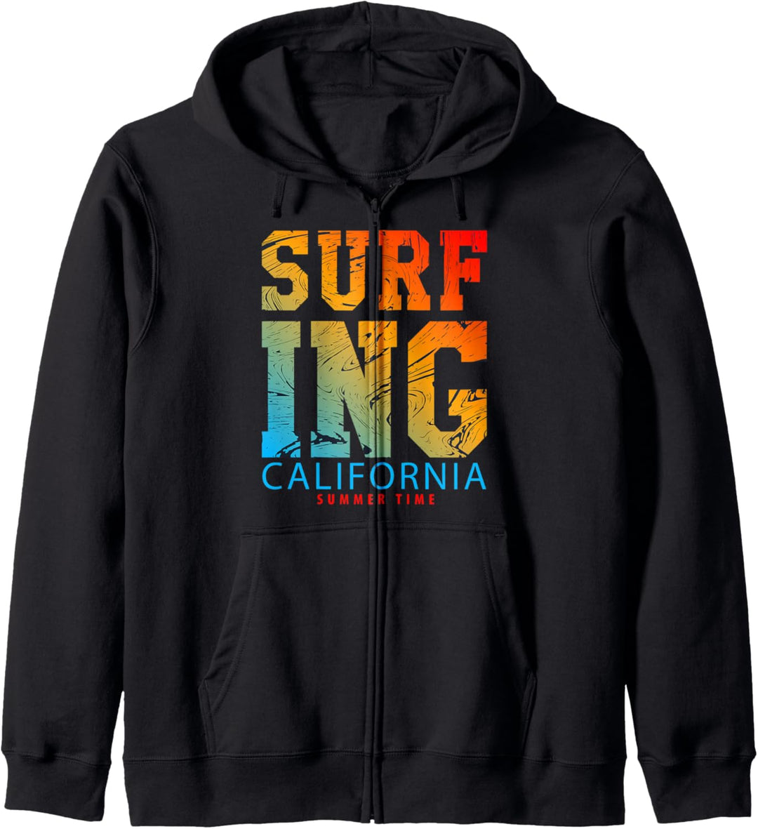 Surfing California Summer Time Tee shirt, Surfing Adventure Kapuzenjacke