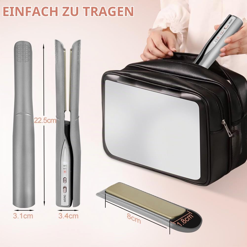 Glätteisen Haarglätter,Verbesserte Version Ceramic Straight für Glatte &amp; Glänzende Haare,Haarglätter