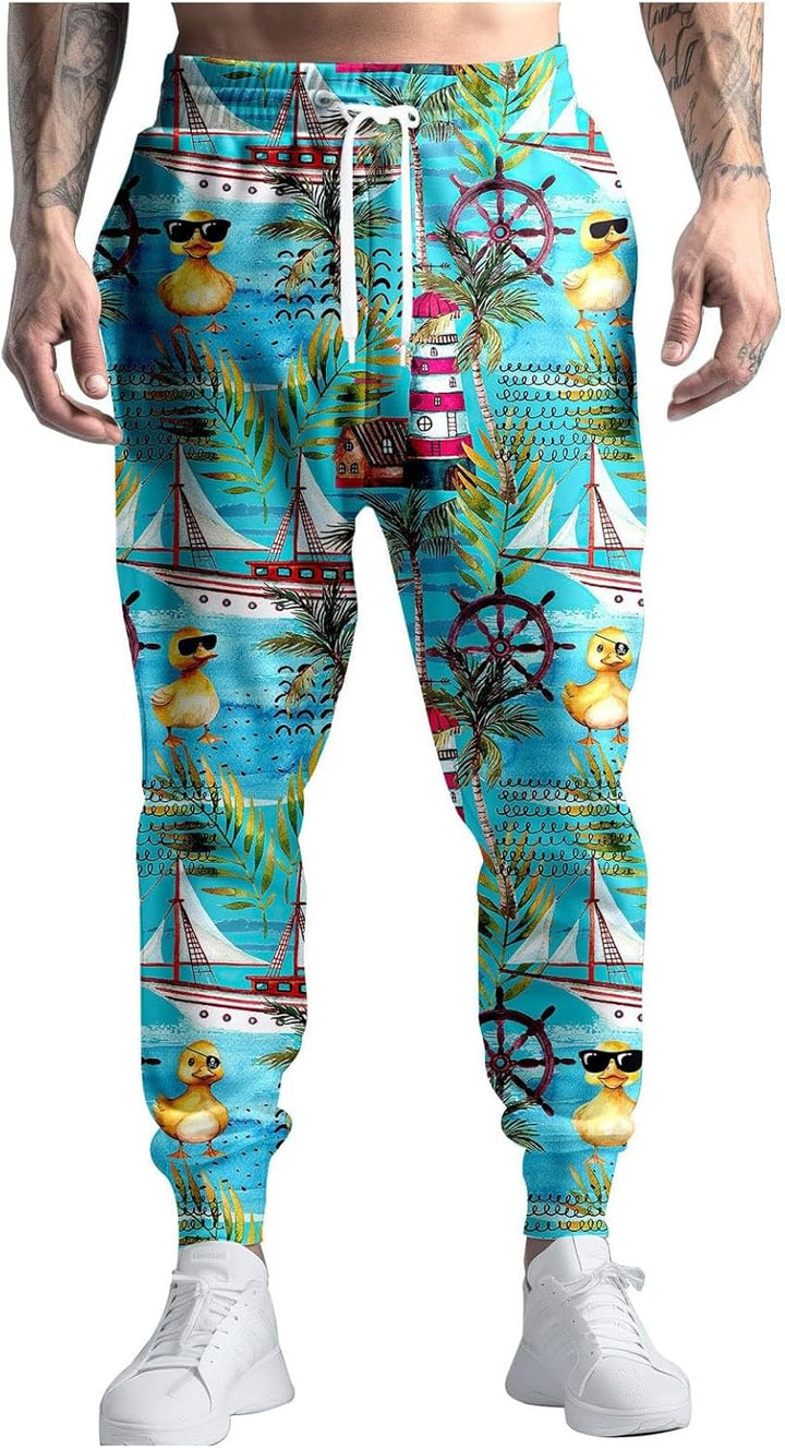 Generisch Herren Jogginghose Langes 80er-Jahre-Kostüme für Herren, Jogginghose, Freizeithose, Laufho