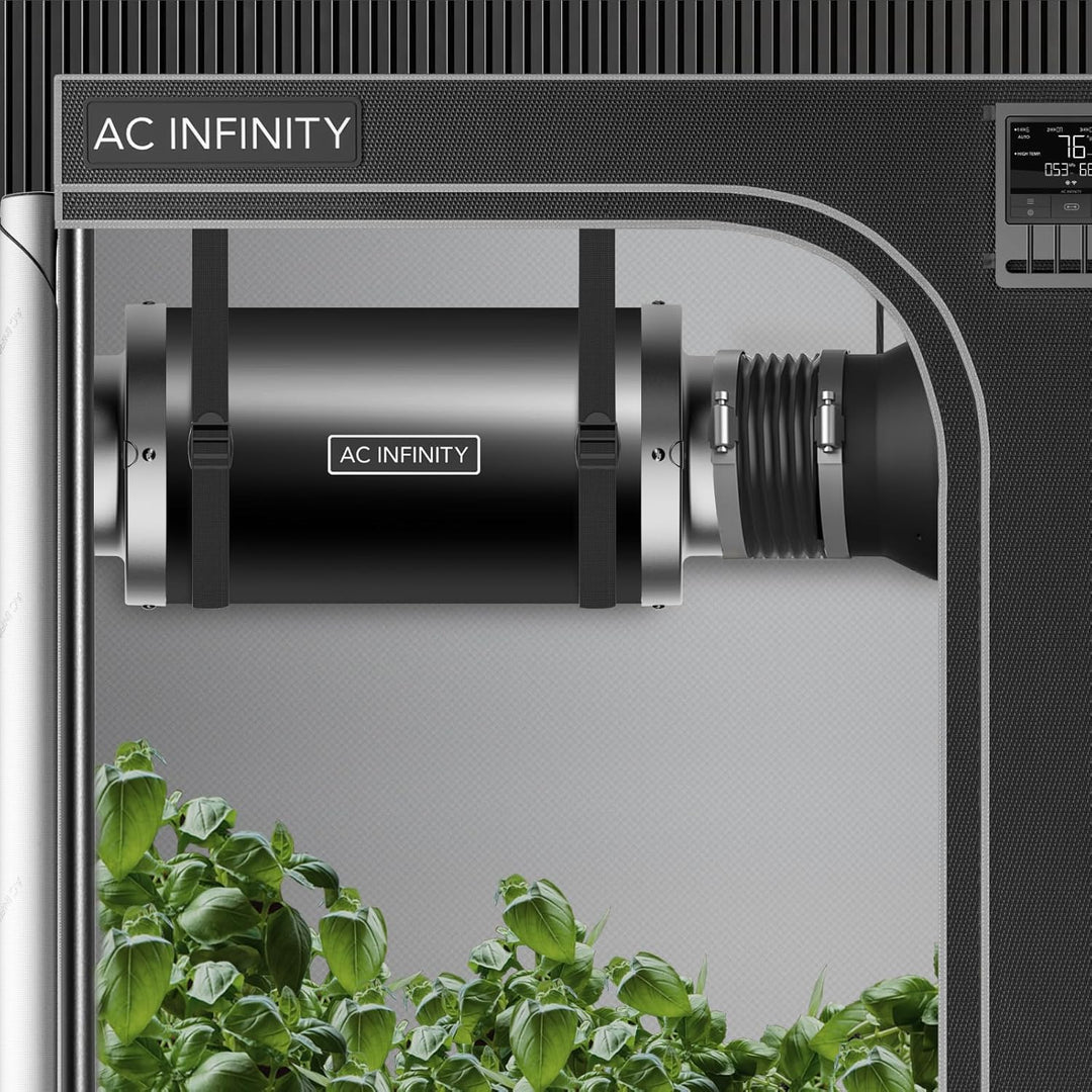AC Infinity Rohrschalldämpfer 200 mm – für Inline-Lüfter und Lüftungssysteme in Growzelten und Hydro
