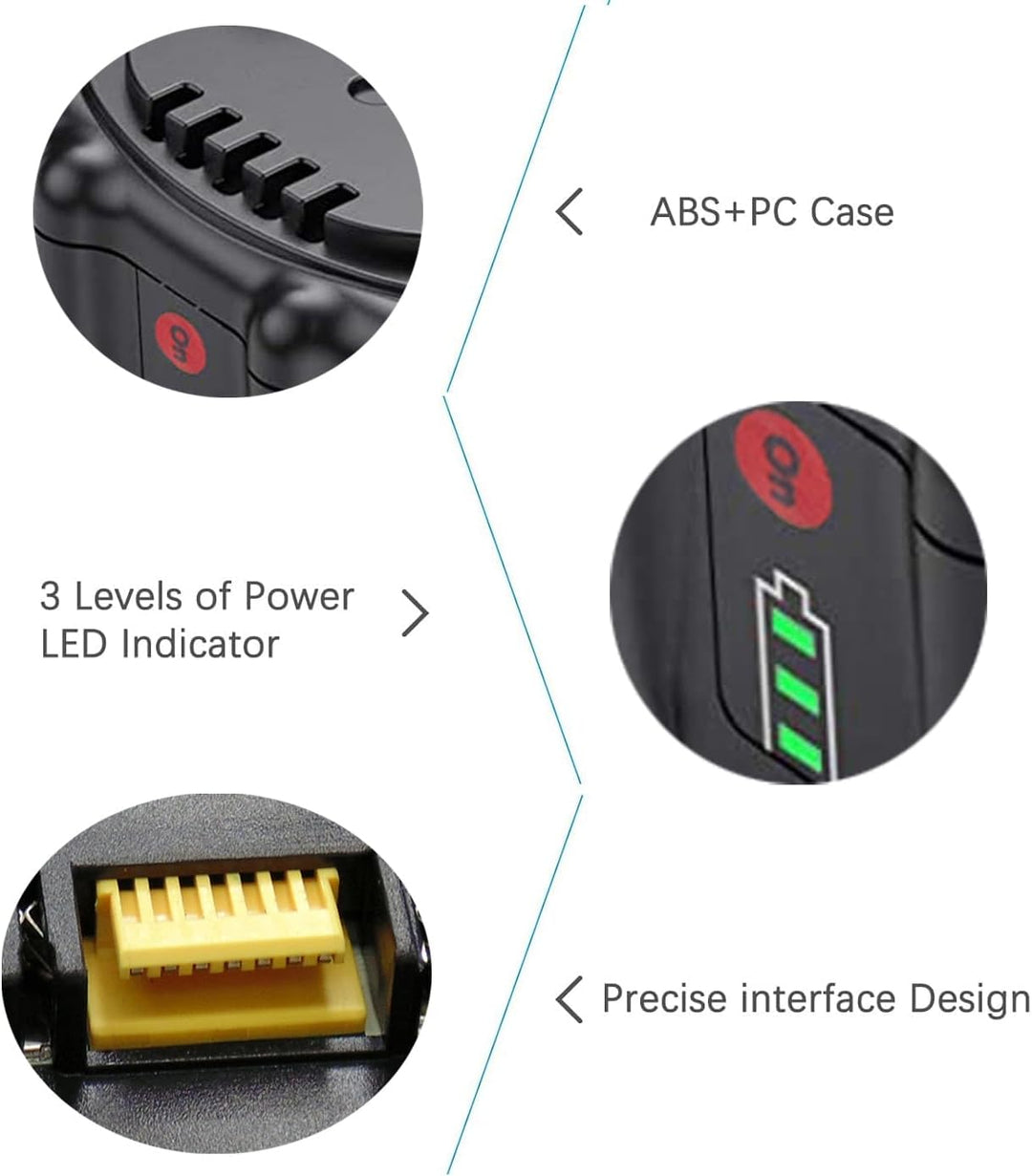 BL1850B Akku (2Stück) 18V 5,0 Ah mit Ladegerät DC18RC Ersetzen für Makita Akku BL1850B BL1850 BL1840