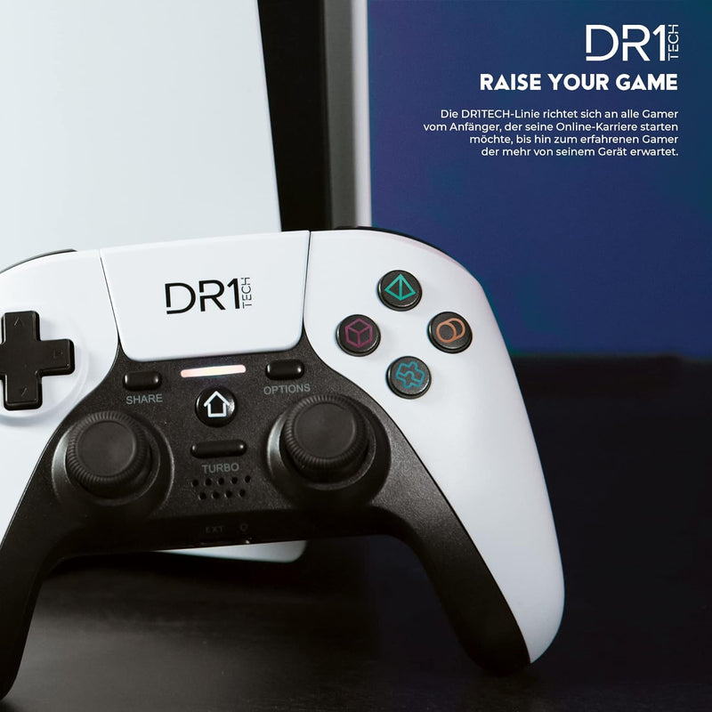 DR1TECH ShockPad II Controller Für PS4 / PS3 Kabelloser - Gaming Joystick DESIGN NEXT-GEN Kompatibel