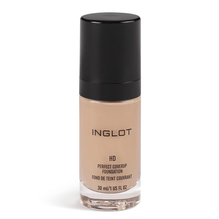 Inglot HD Perfect Coverup Foundation, Für einen langanhaltenden Effekt mit HD Pigmenten, Hypoallerge