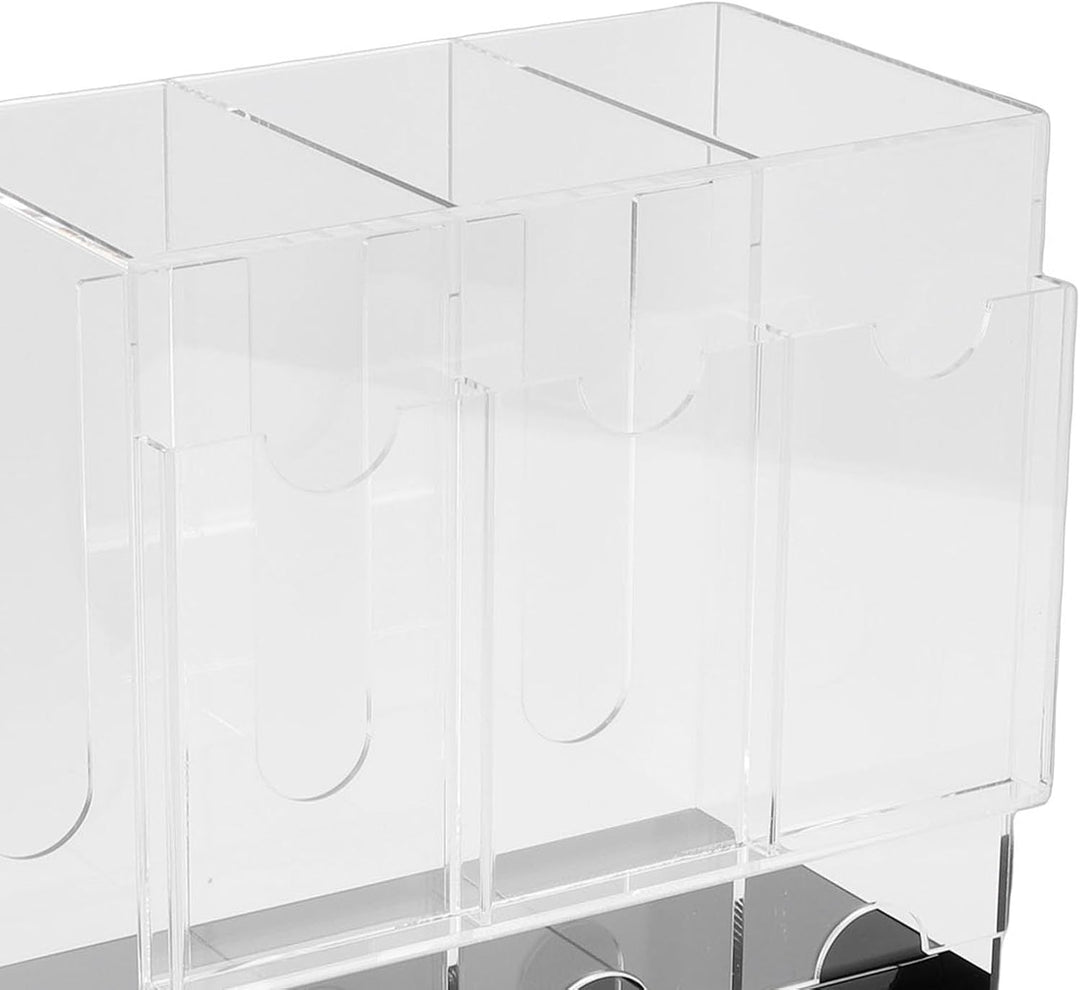 Acryl-Kartenspender, Booster-Pack-Organizer mit 3 Fächern, Stabiler Struktur und Transparenter Ausse