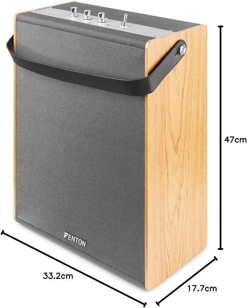 Retro-Bluetooth-Lautsprecher - Fenton VBS80 -- Vintage-Bluetooth-Lautsprecher mit integriertem Akku