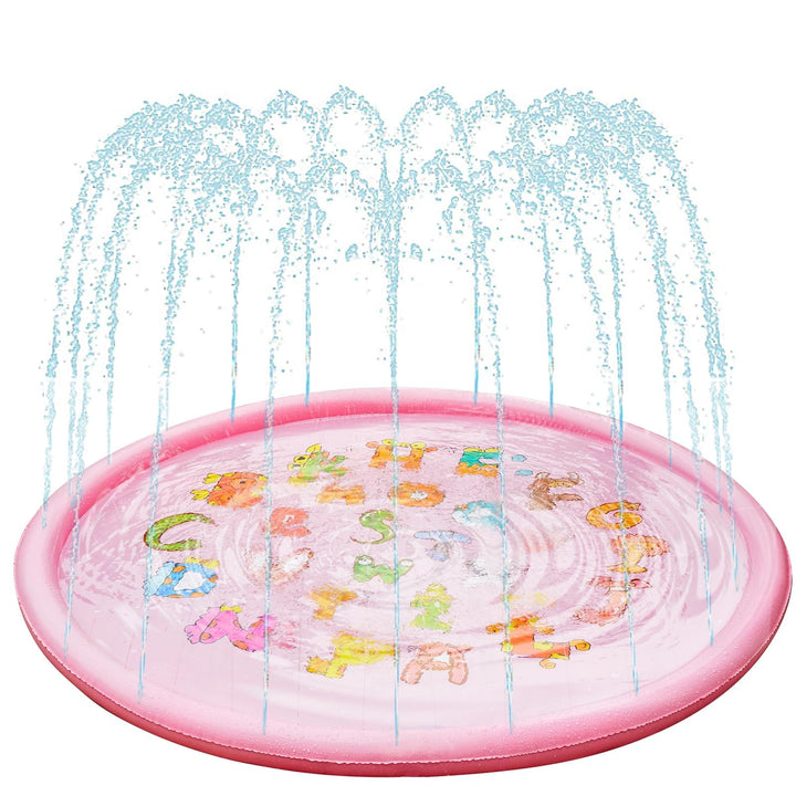 Anpro 172cm/68 Splash Pad, Sprinkler Wasser Spielmatte, Sommer Garten Wasserspielzeug für Baby, Kind