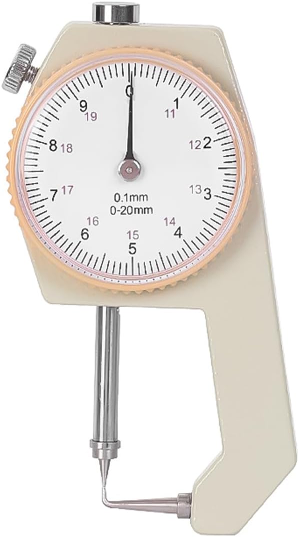 Mikrometer-Dickenmessgerät, Tragbares Dickenmessgerät, 0-20 Mm Konischer Kopf-Messschieber (gebogene