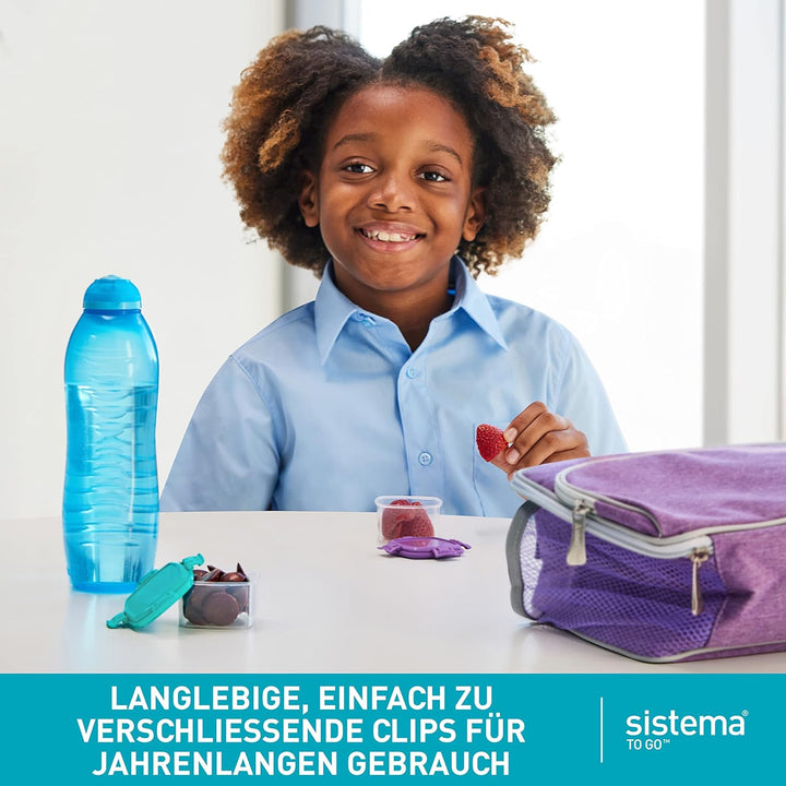 Sistema To Go Knick Knack Frischhaltedosen | 62 ml | stapelbare Snack-Boxen mit Deckel | Gemischte F