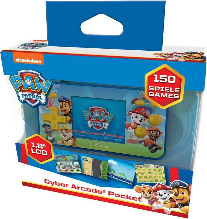 Lexibook Paw Patrol Helfer auf Vier Pfoten Chase Cyber Arcade Pocket Tragbare Spielkonsole, 150 Gami