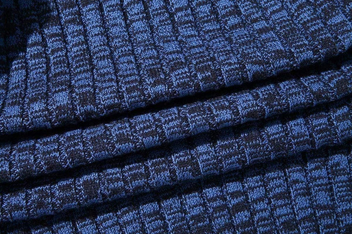 AOLI RAY Herren Strickjacke mit Reissverschluss Cardigan Stehkragen Pullover Feinstrike Sweaters mit