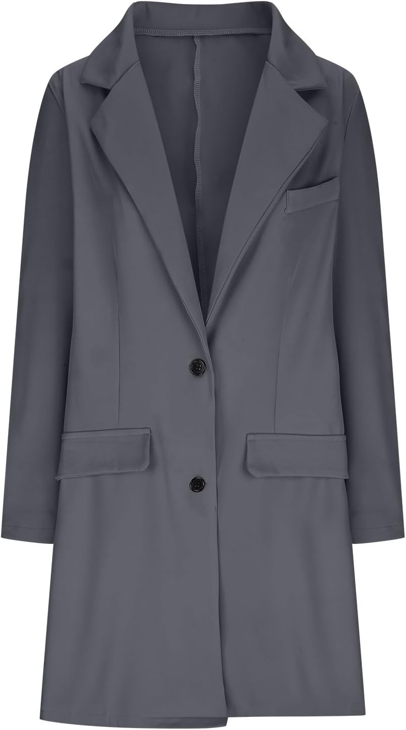 Winterdicke Winterjacke Damen Wolljacke Wollmantel Langarm Umlegekragen Übergangsjacke Hemdjacke Läs