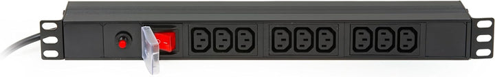 LINK lk10052 Steckdosenleiste 9 Fach weiblich IEC C13 Für Schrank Rack 19 " Single, Single