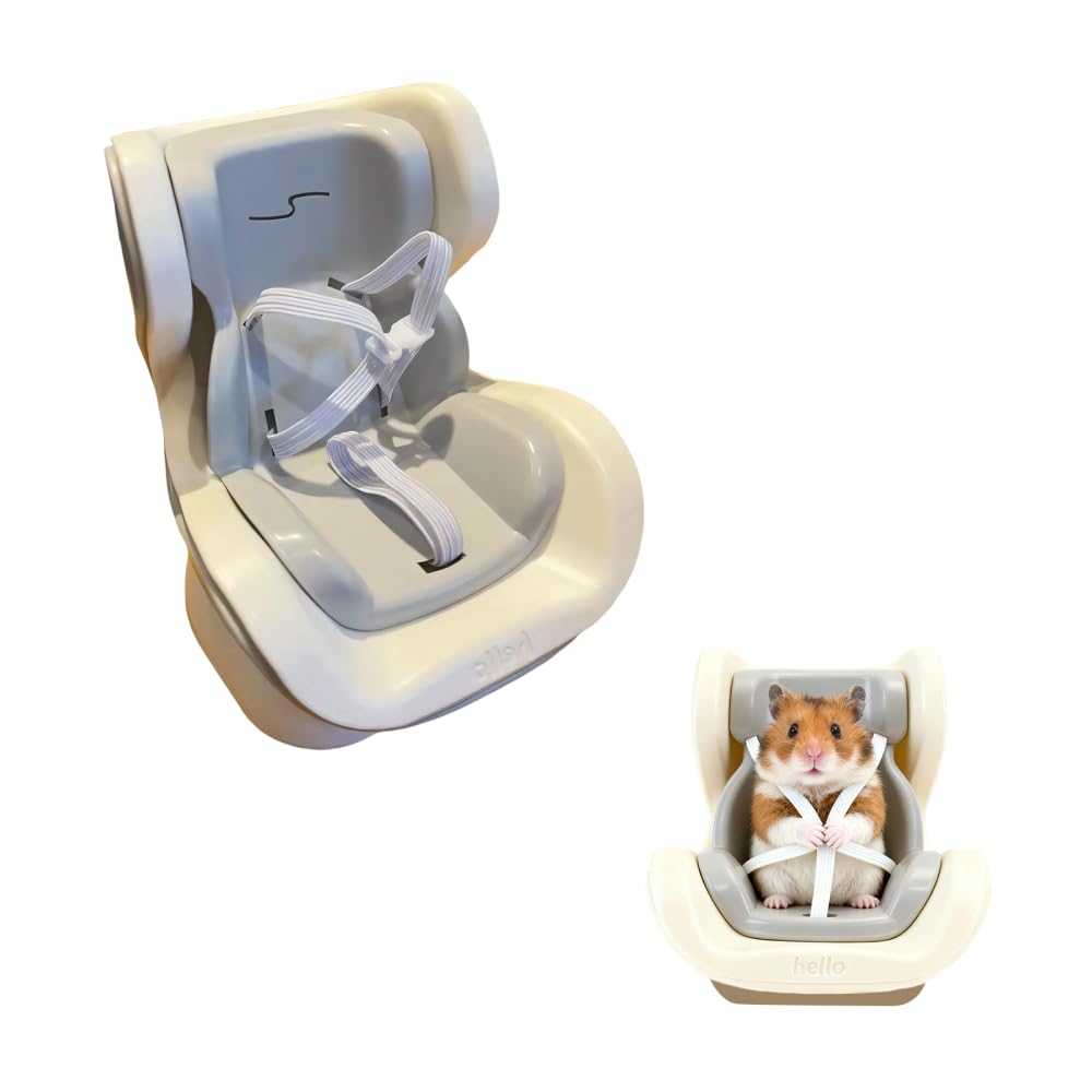 Mini Autositze für Hamster, Kleine Autositz-Lüftungshalterung mit Verstellbare Gurte, Kleintier Sich