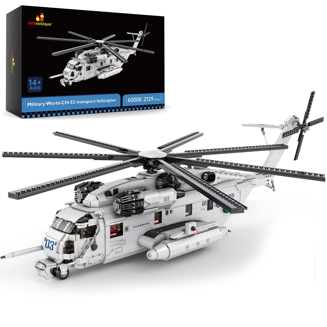 JMBricklayer CH-53 Hubschrauber-Bauset 60008, Militärtransporthubschrauber-Spielzeugflugzeugmodellba