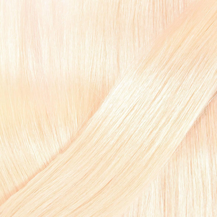 hair2heart Premium Tape Extensions Echthaar glatt - 10 Tapes 2.5g 60cm 10/0 hell-lichtblond 60cm 10