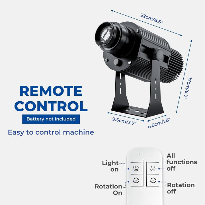 TM50 GOBO-Projektor, drehbar, IP67, wasserdicht, für den Aussenbereich, LED-Licht, GOBO-Projektor fü