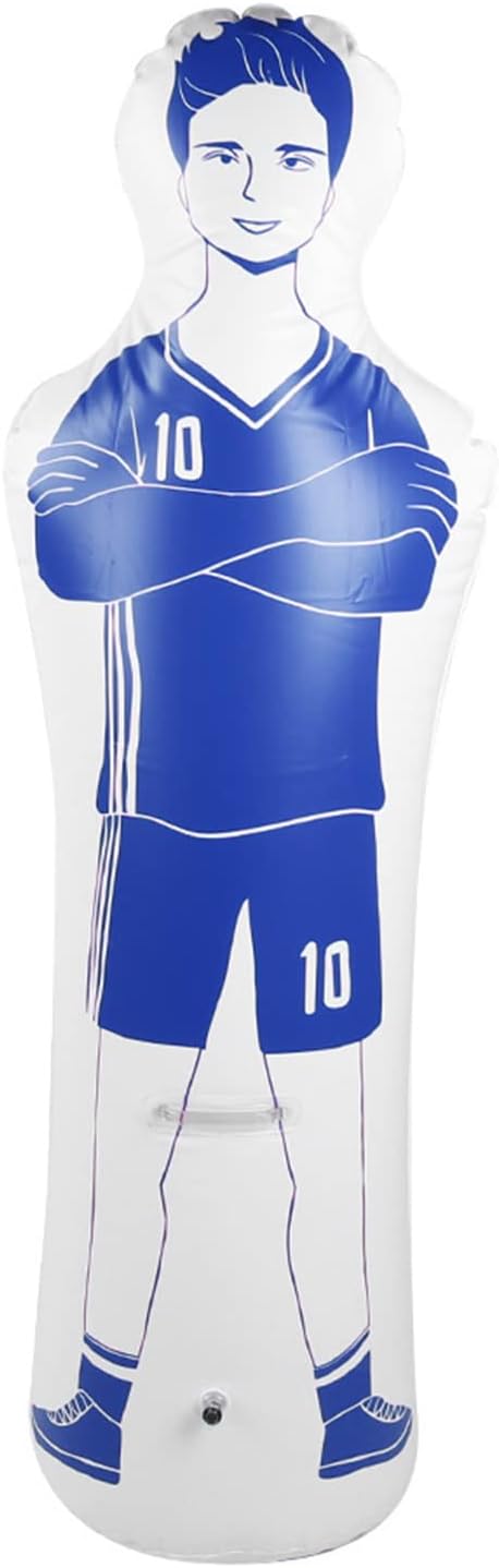 Ejoyous Fussball Dummy, 40x160cm Aufblasbarer Fussball Dummies Fussballtrainer Dummy Torhüter, Torwa