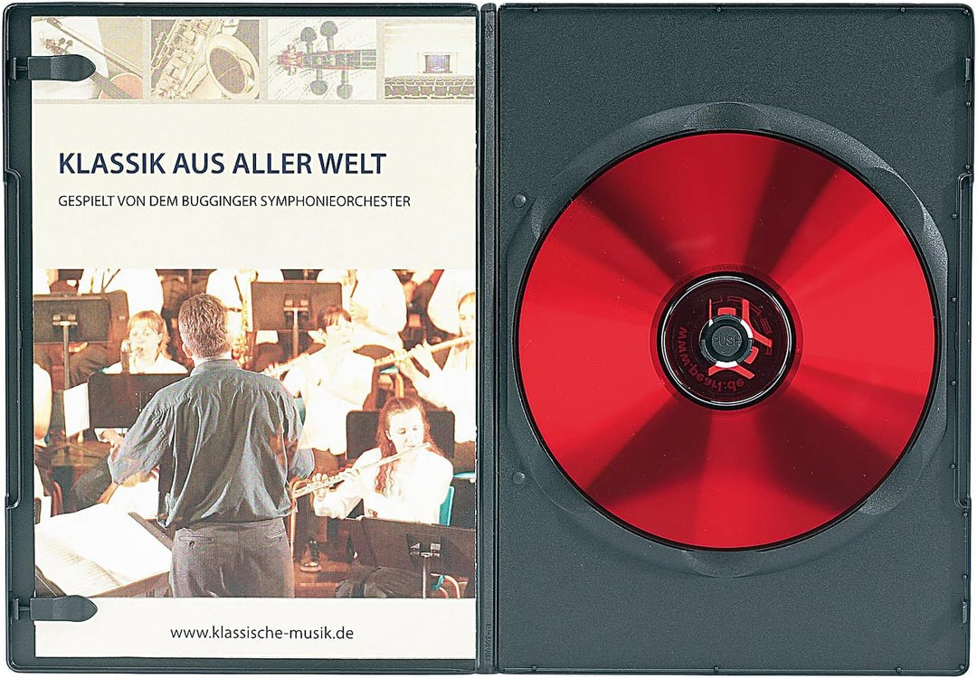 PEARL DVD Hüllen Slim: DVD Slim (7 mm) Einzel Box 50er-Set schwarz (Case, Leerhüllen, leer)