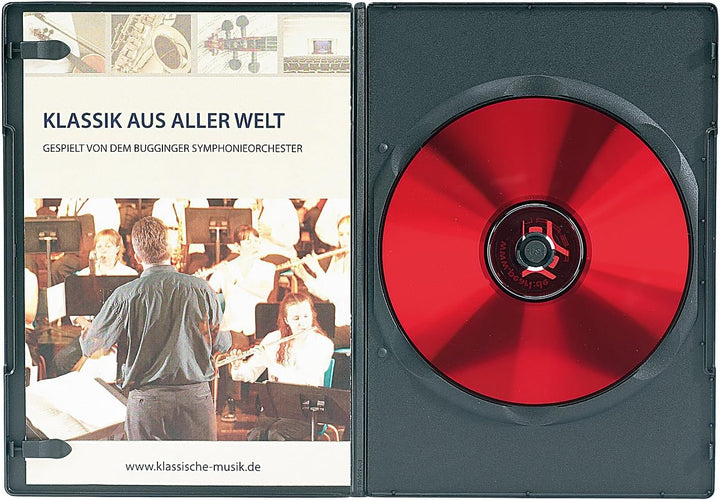 PEARL DVD Hüllen Slim: DVD Slim (7 mm) Einzel Box 50er-Set schwarz (Case, Leerhüllen, leer)