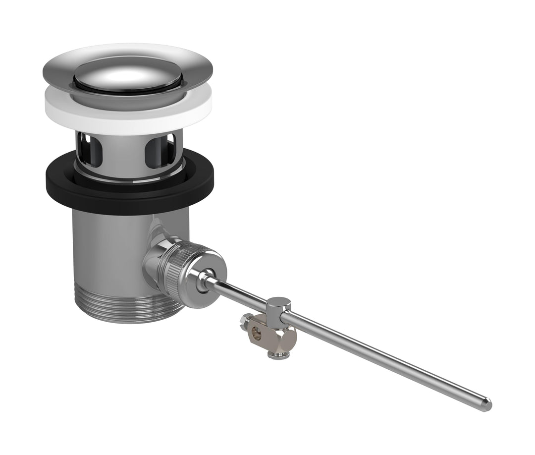 hansgrohe Zugstangen-Ablaufgarnitur, Chrom Single, Single