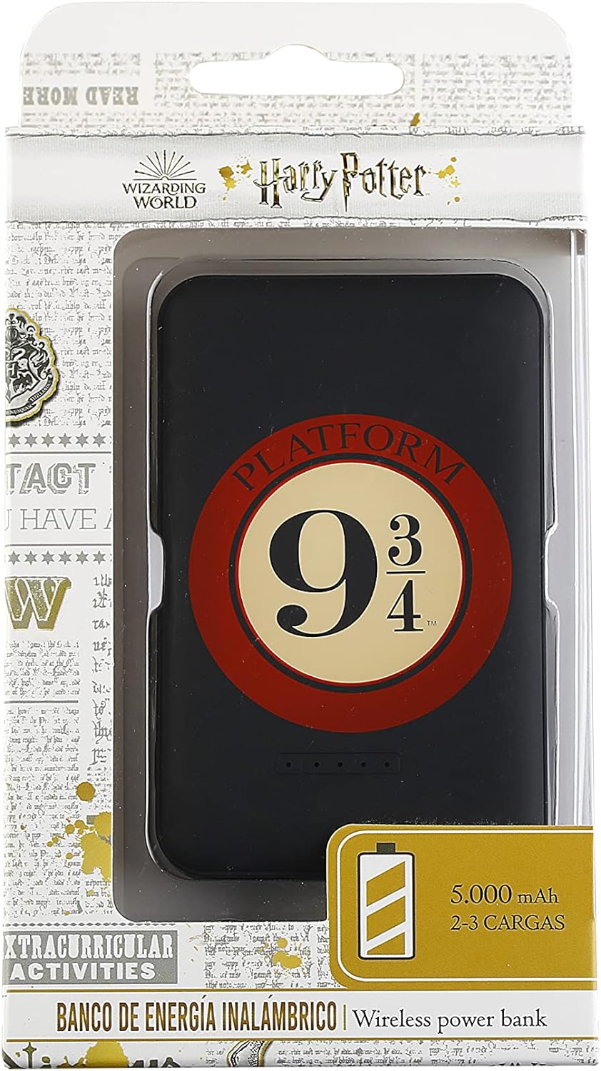 Harry Potter Powerbank 5000 mAh Plattform 9 3/4 Wireless 5 W Powe rbank XS 5000, externes Ladegerät