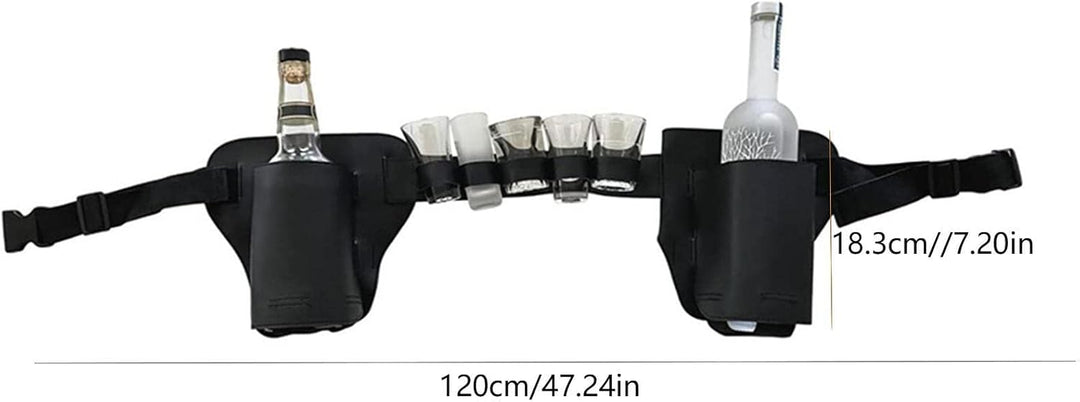 Taillen-Getränkehalter | Bierhalfter mit verstellbarem Hüftgurt | Bier-Holster, Bier-Soda-Gürtelhols
