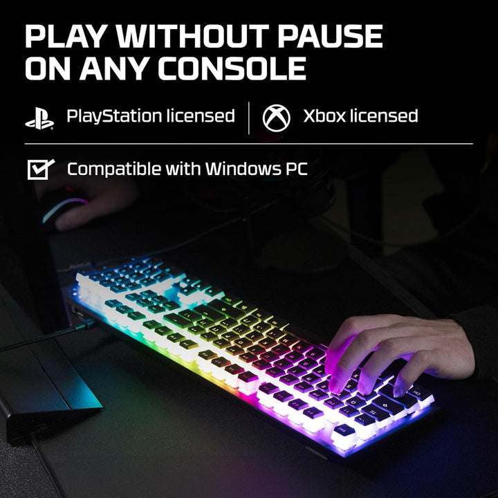 HyperX Alloy Origins – Mechanische Gaming–Tastatur, RGB, HyperX Blue mechanische Switches, kompakt,