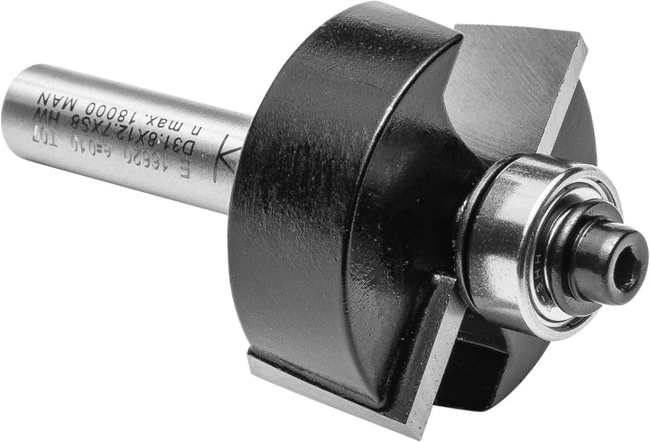 ENT 16620 Falzfräser HW, Schaft (S) 8 mm, Durchmesser (D) 31,8 mm, NL 12,7 mm, T 9,5 mm, SL 32 mm, m