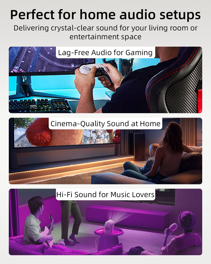 RIIEYOCA Toslink Splitter 1 in 2 out, 1 Stecker zu 2 Steckern Optisches Audiokabel für Heimkino, Blu