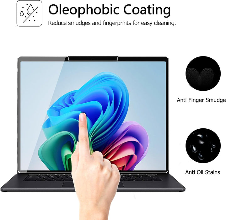 MEGOO Microsoft Surface Laptop 7 (2024, 15 Zoll) Glas Schutzfolie - Kratzfest, Einfache Installation