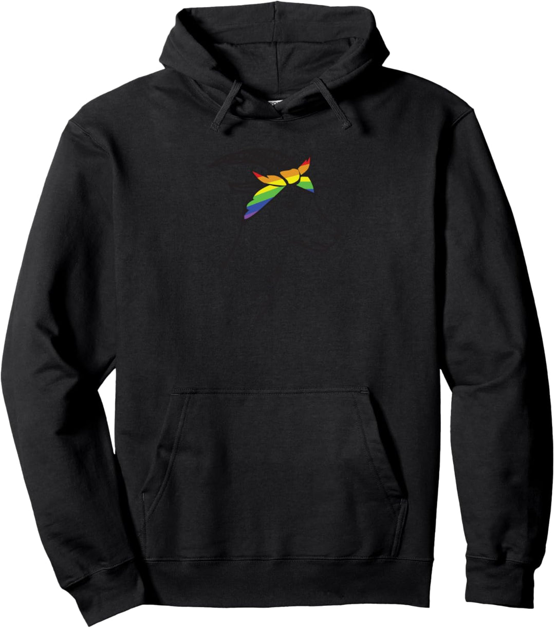 Ziege mit LGBT Quer Halsband Pullover Hoodie