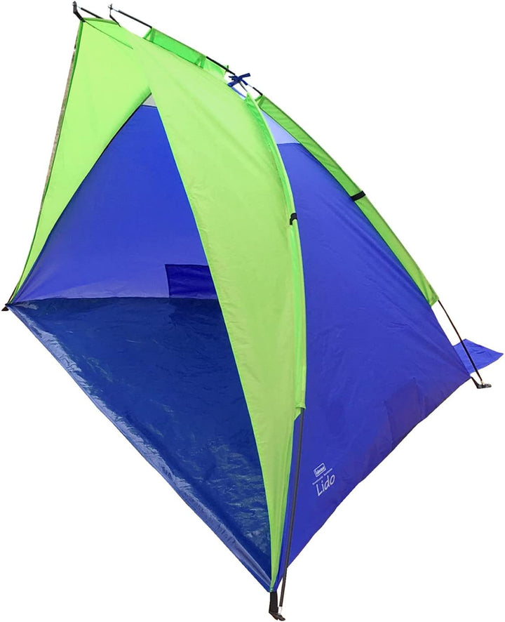 Idena 40321 - Strandmuschel Lido mit UV Schutz 40+, ca. 2,7 x 1,2 x 1,2 m, leicht und kompakt für de
