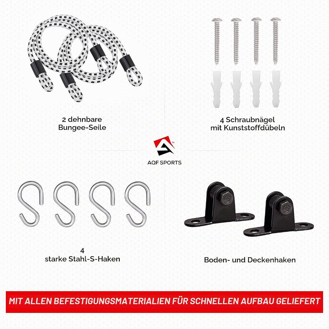 AQF Boxen Doppelendball Rex Leder Boxbirne Set MMA Punchingball Erwachsene Training Speedball Set sc