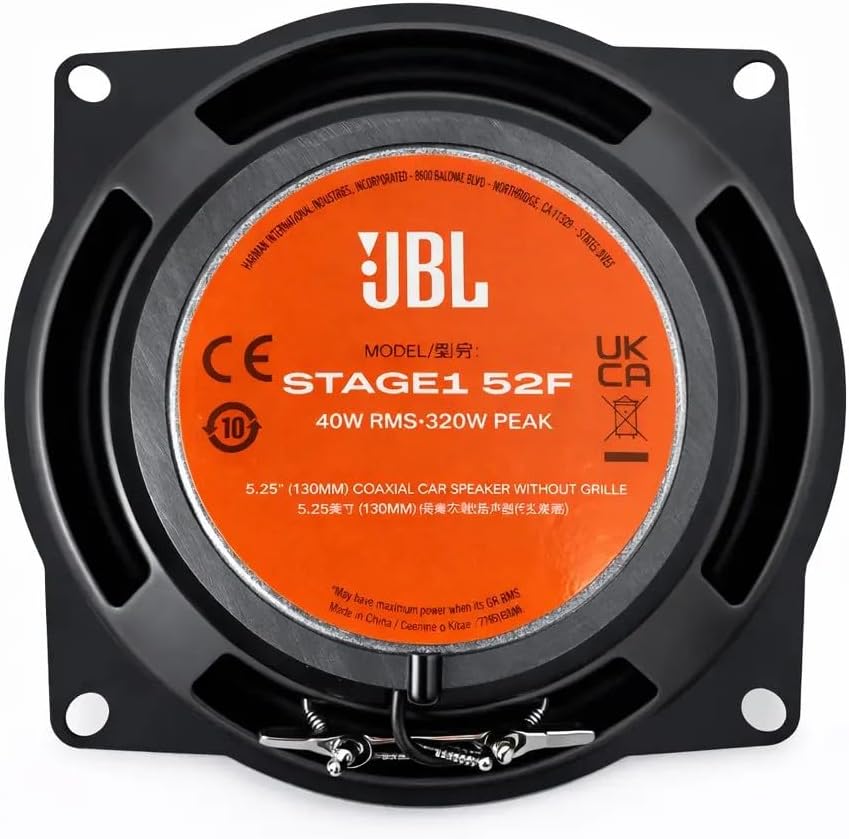 JBL Stage1 GEN2 52F Koaxial Lautsprecher Auto 130mm (5,25 Zoll): von Harman Kardon Car HiFi mit 40W