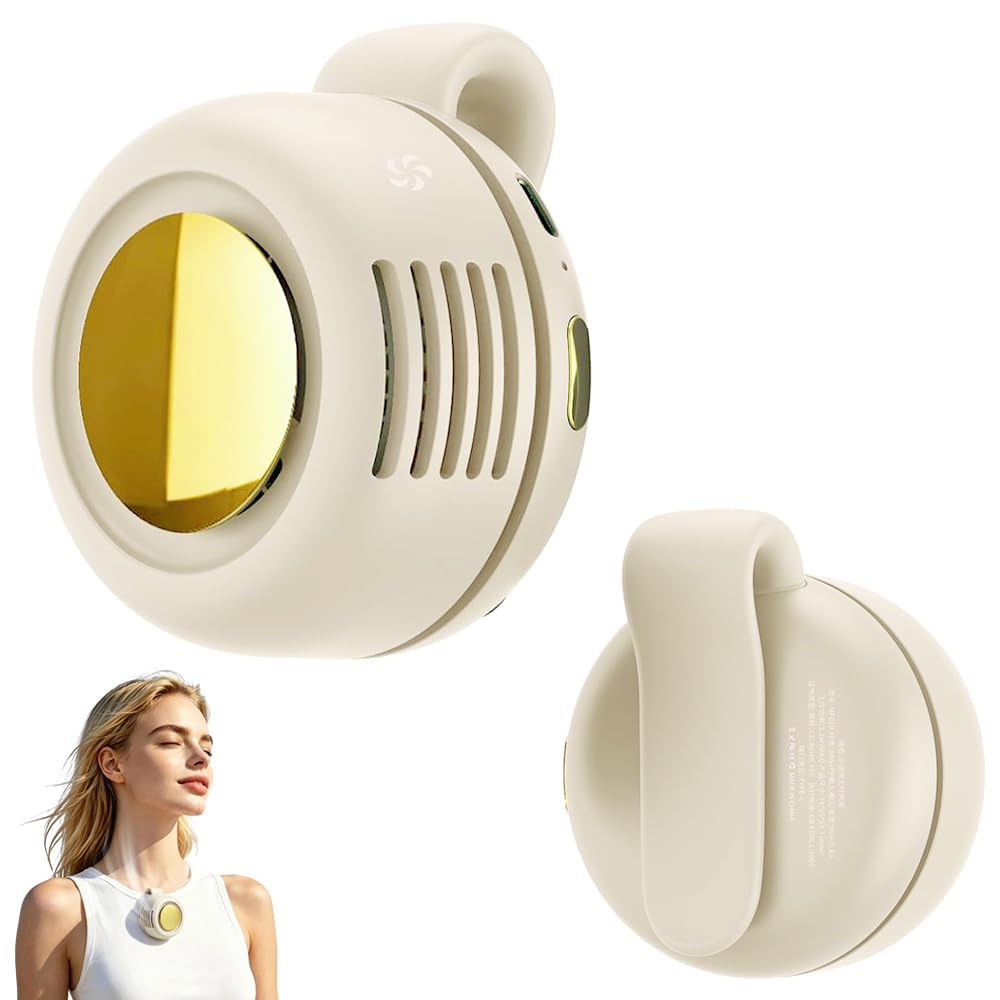 Small Clip Fan, Portable Silent Mini Bladeless Fan Clip On, Tragbarer Clp Ventilator, 900mAh Taillen
