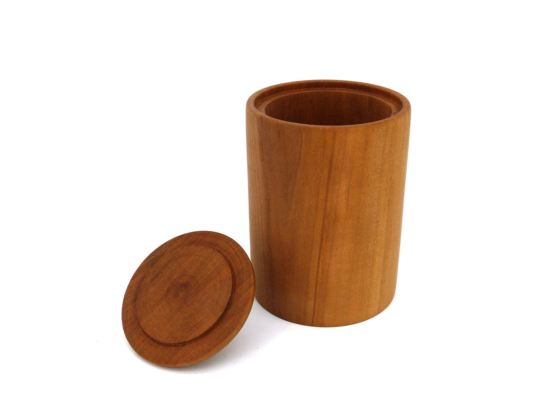 Holzdose rund mit Deckel, Handarbeit aus Deutschland, aus massivem Birnenholz, Echtholz, unikat, ede